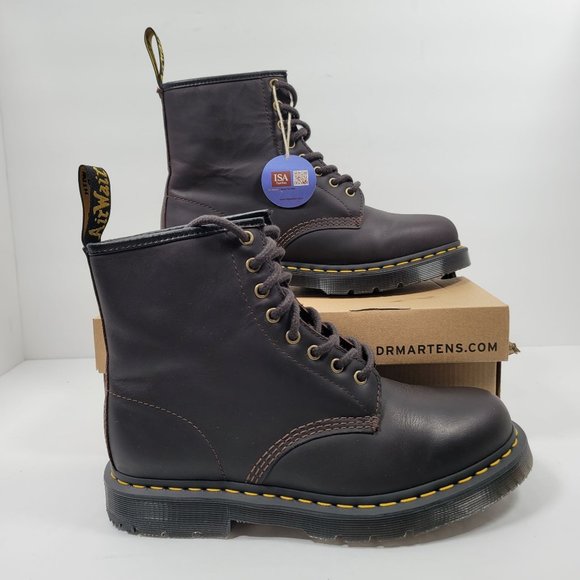 Dr. Martens 1460 Men's Wintergrip Leather Boots Cocoa 24038 US Size 10 NWB - Picture 1 of 12